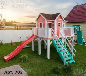 Домик детский с горкой
